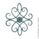Motif N°7 acier carré martelé diamètre 12 mm 520x420 mm