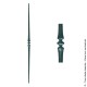 Barreau fantaisie N°132 acier rond diamètre 12 mm