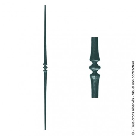 Barreau fantaisie N°132 acier rond diamètre 12 mm