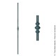 Barreau fantaisie N°157 acier rond diamètre 12 mm