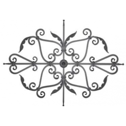 Motif N°51 acier carré diamètre 16 mm 1420x1030 mm