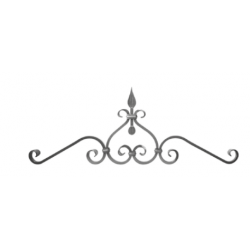 Motif de cimaise N°62 acier carré