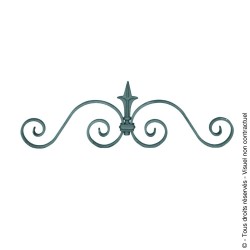 Motif de cimaise N°99 aciercarré 12x5 mm 160x470 mm