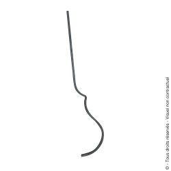 Barreau N°8 acier carré diamètre 14 mm