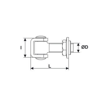 Pivot à souder réglable en acier