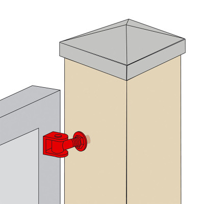 Pivot à souder réglable en acier