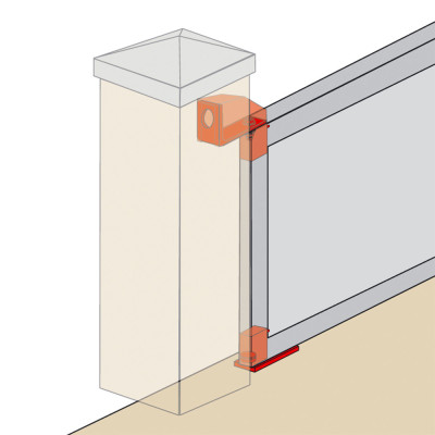 Pivot à cheviller pilier/seuil réglable type 2100