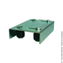 Plaque de guidage double réglage 4 olives D36