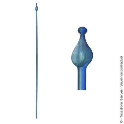 Barreau de clôture N°11 acier rond