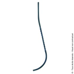 Barreau acier N°5 carré torsadé