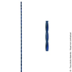 Barreau de clôture N°58 acier carré torsadé