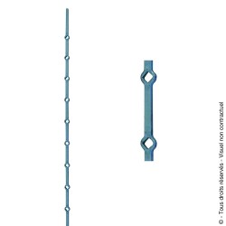 Traverse N°73 acier carré