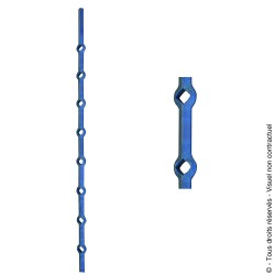 Traverse N°77 acier carré