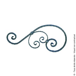 Motif de cimaise N°11 acier carré