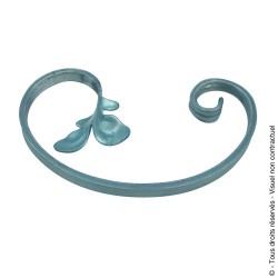Volute N°33 acier plat lisse