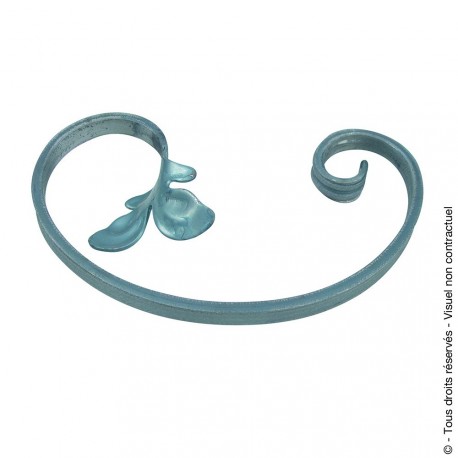 Volute N°33 acier plat lisse