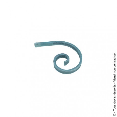 Volute N°42 acier plat lisse