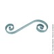 Volute N°53 acier plat lisse