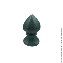 Couvre pilastre N°18 acier rond