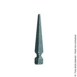 Fer de lance N°12 acier carré