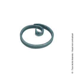 Motif rond N°76 acier plat diamètre 110 mm