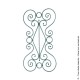 Motif N°94 acier rond diamètre 12 mm 950x520 mm