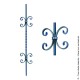 Barreau fantaise N°10 acier carré diamètre 12 mm