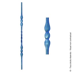 Barreau fantaisie N°18 acier carré pour portail acier