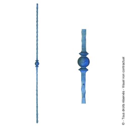 Barreau fantaisie N°23 acier carré pour portail acier