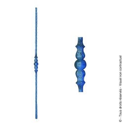 Barreau fantaisie N°66 acier carré