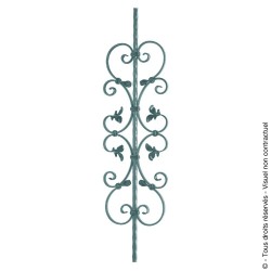 Barreau fantaisie N°68 acier carré