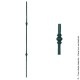 Barreau fantaisie N°115 acier carré diamètre 12 mm