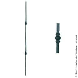 Barreau fantaisie N°115 acier carré