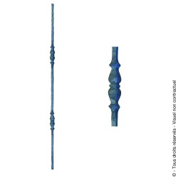 Barreau fantaisie N°117 acier carré