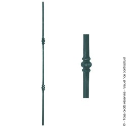 Barreau fantaisie N°131 acier carré