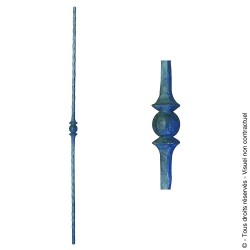 Barreau fantaisie N°134 acier carré