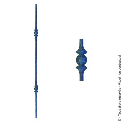 Barreau fantaisie N°135 acier carré