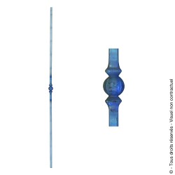 Barreau fantaisie N°152 acier carré