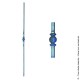 Barreau fantaisie N°153 acier carré diamètre 14 mm