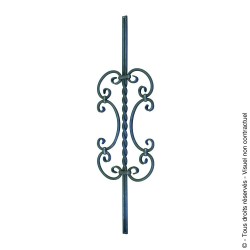 Barreau fantaisie N°20 acier rond