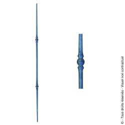 Barreau fantaisie N°28 acier rond