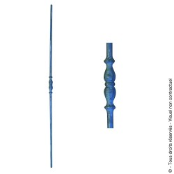 Barreau fantaisie N°40 acier rond