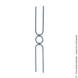 Barreau fantaisie N°48 acier rond