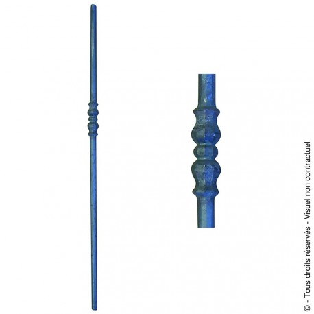 Barreau fantaisie N°55 acier rond diamètre 25 mm
