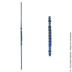 Barreau fantaisie N°69 acier rond