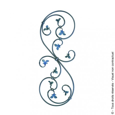 Barreau fantaisie N°76 acier rond diamètre 10 mm