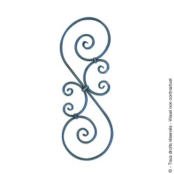 Barreau fantaisie N°85 acier rond