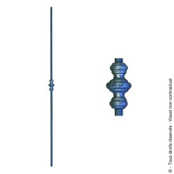 Barreau fantaisie N°108 acier rond