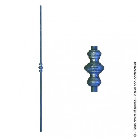 Barreau fantaisie N°108 acier rond diamètre 12 mm