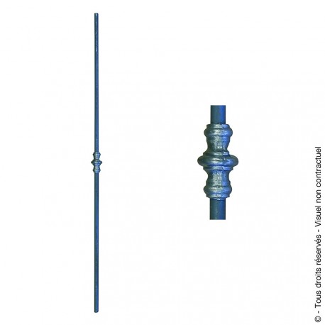 Barreau fantaisie N°110 acier rond diamètre 14 mm